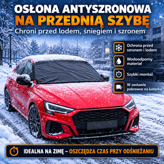 Zestaw mata antyszronowa + pokr. na lusterka i wycieraczki grafitowy