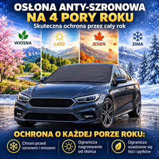 Zestaw mata antyszronowa + pokr. na lusterka i wycieraczki grafitowy