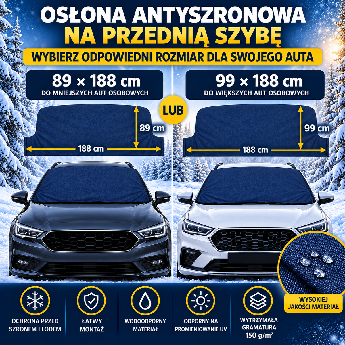 Mata antyszronowa granatowa