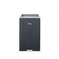 Donica technorattanowa kwadratowa szaro-stalowa 1300g /m2