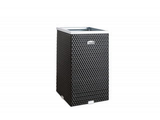 Donica technorattanowa kwadratowa brązowo-czarna 1300g /m2