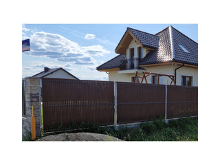 Pionowa listwa ogrodzeniowa – jasny brąz