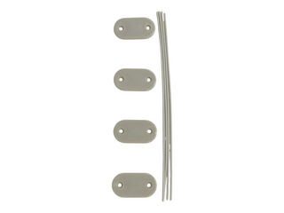 Mocowania PVC szare