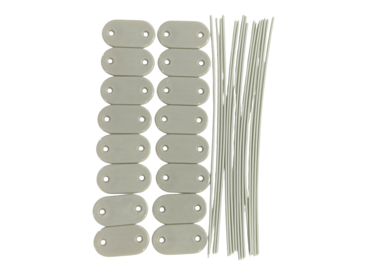 Mocowania PVC szare