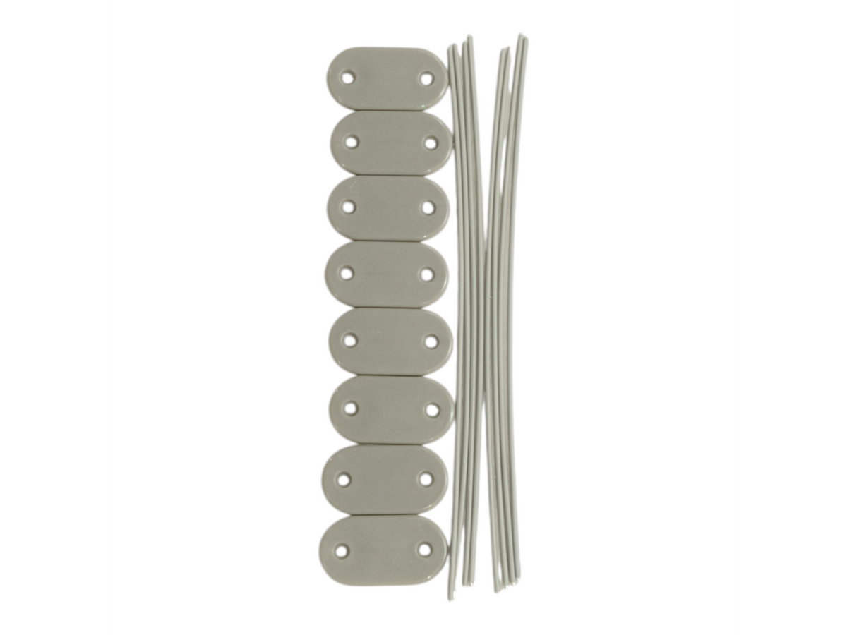 Mocowania PVC szare
