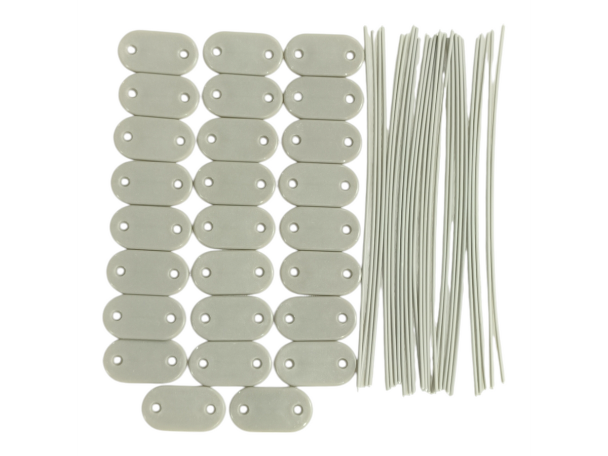 Mocowania PVC szare