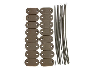 Mocowania PVC brązowe