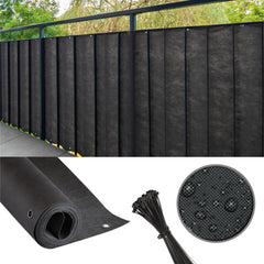 Osłona balkonowa na wymiar standard 150g grafitowa