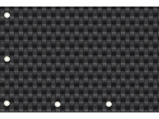 Osłona z technorattanu oczkowana 1300 g - kolor czarny