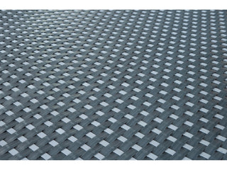 Osłona z technorattanu oczkowana 1300 g/m² – kolor ciemnoszary z jasnoszarym