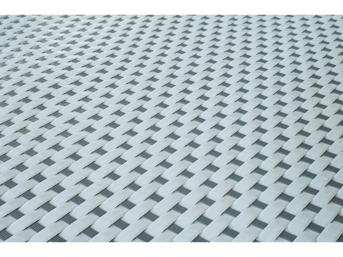 Osłona technorattanowa bez oczek 1300 g – jasnoszary z ciemnoszarym
