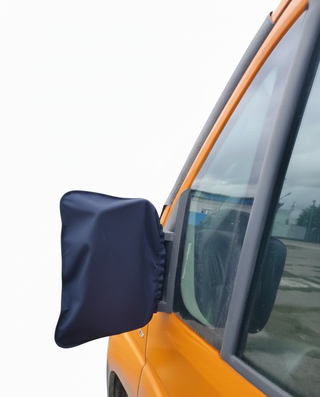 Zestaw mata antyszronowa + pokrowce na wycieraczki i lusterka do busa granatowy
