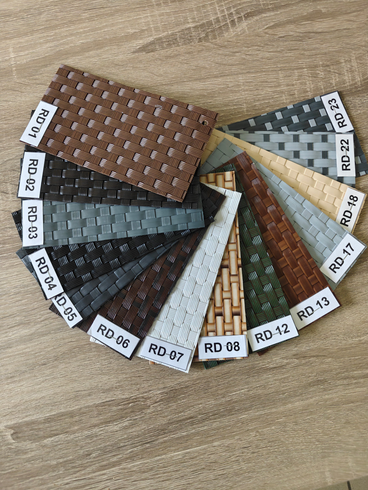 Próbnik materiał technorattan 1300g