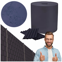 Taśma ogrodzeniowa 15 cm granatowa