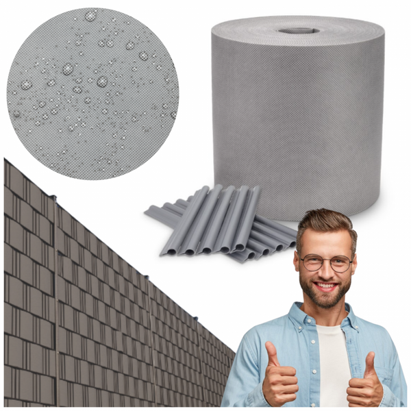 Taśma ogrodzeniowa Standard 15 cm Cover-it – szara