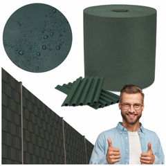 Taśma ogrodzeniowa 15 cm zielona