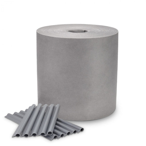 Taśma ogrodzeniowa 19 cm szara