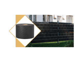 Taśma ogrodzeniowa premium 19 cm grafitowa