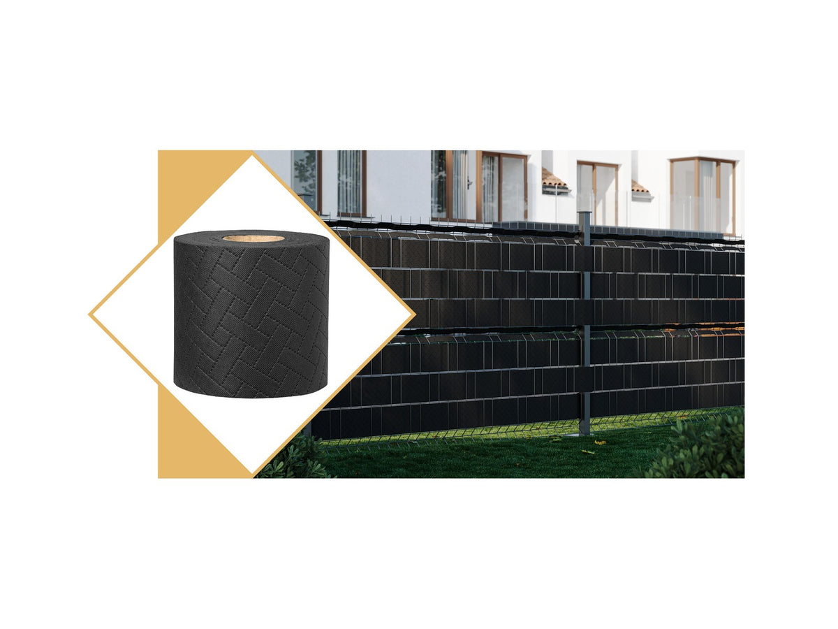 Taśma ogrodzeniowa premium 19 cm grafitowa