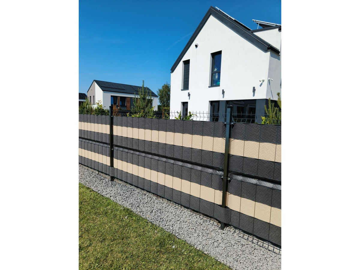Taśma ogrodzeniowa premium 19 cm beżowa