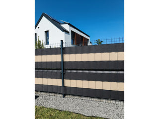 Taśma ogrodzeniowa premium 19 cm grafitowa