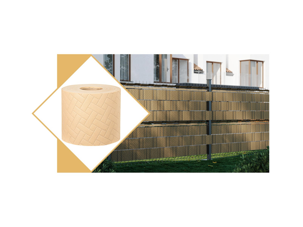 Taśma ogrodzeniowa premium 19 cm beżowa