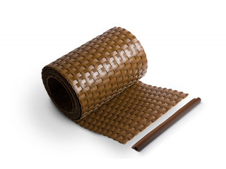 Taśma technorattanowa 19 cm – kolor orzechowy