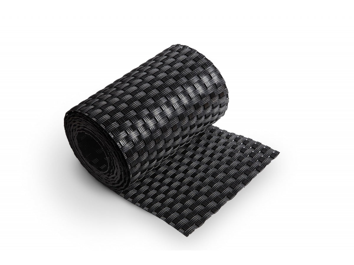 Taśma technorattanowa 19 cm – kolor czarny